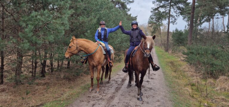 paardrijden chaamse bossen met klant